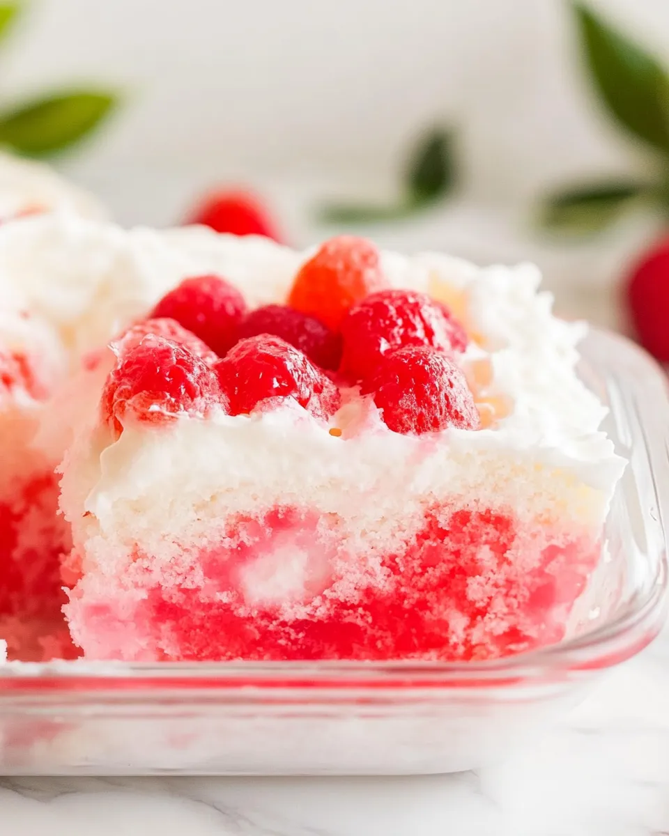 Easy Jello Poke Cake recipe photo