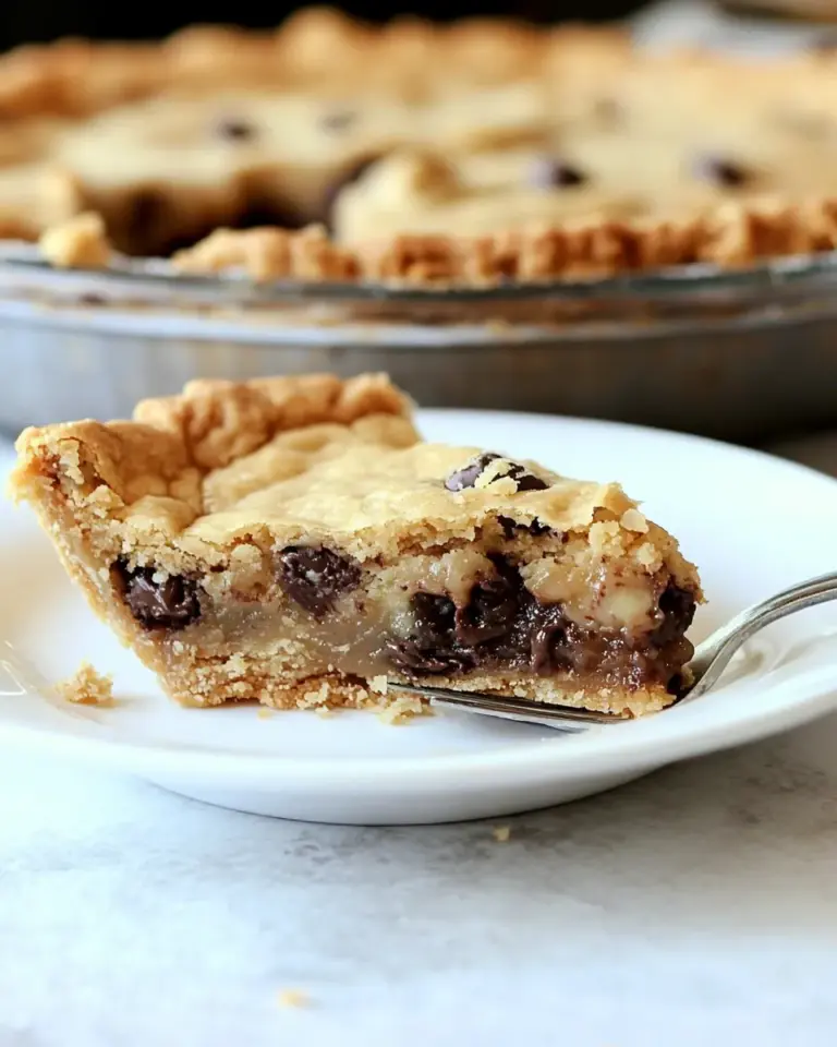 Homemade KKs Chocolate Chip Cookie Pie Recipe photo
