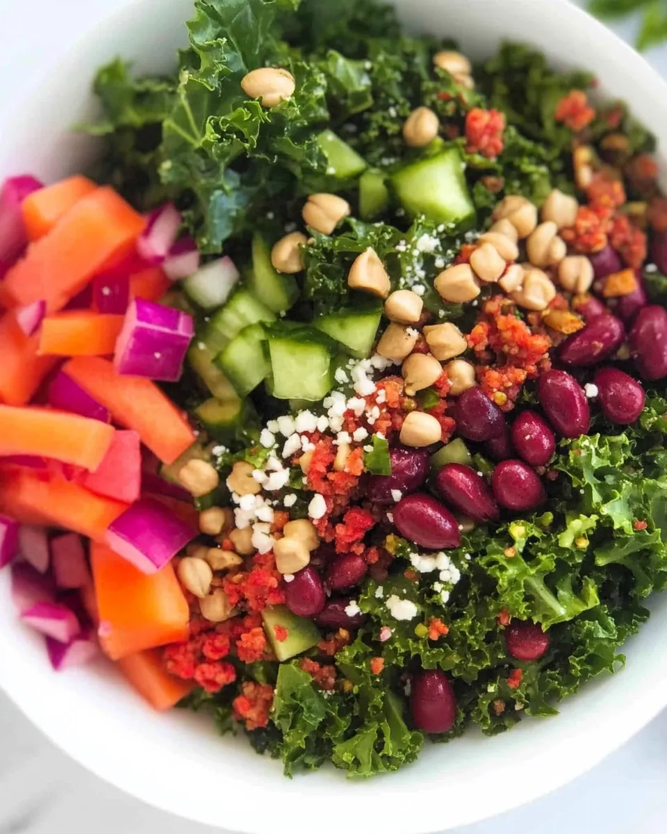 Easy Kale Superfood Power Salad (Vegan!) recipe photo