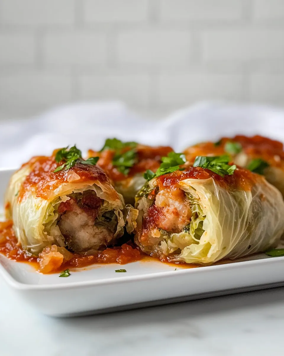 Delicious Keto Cabbage Rolls shot