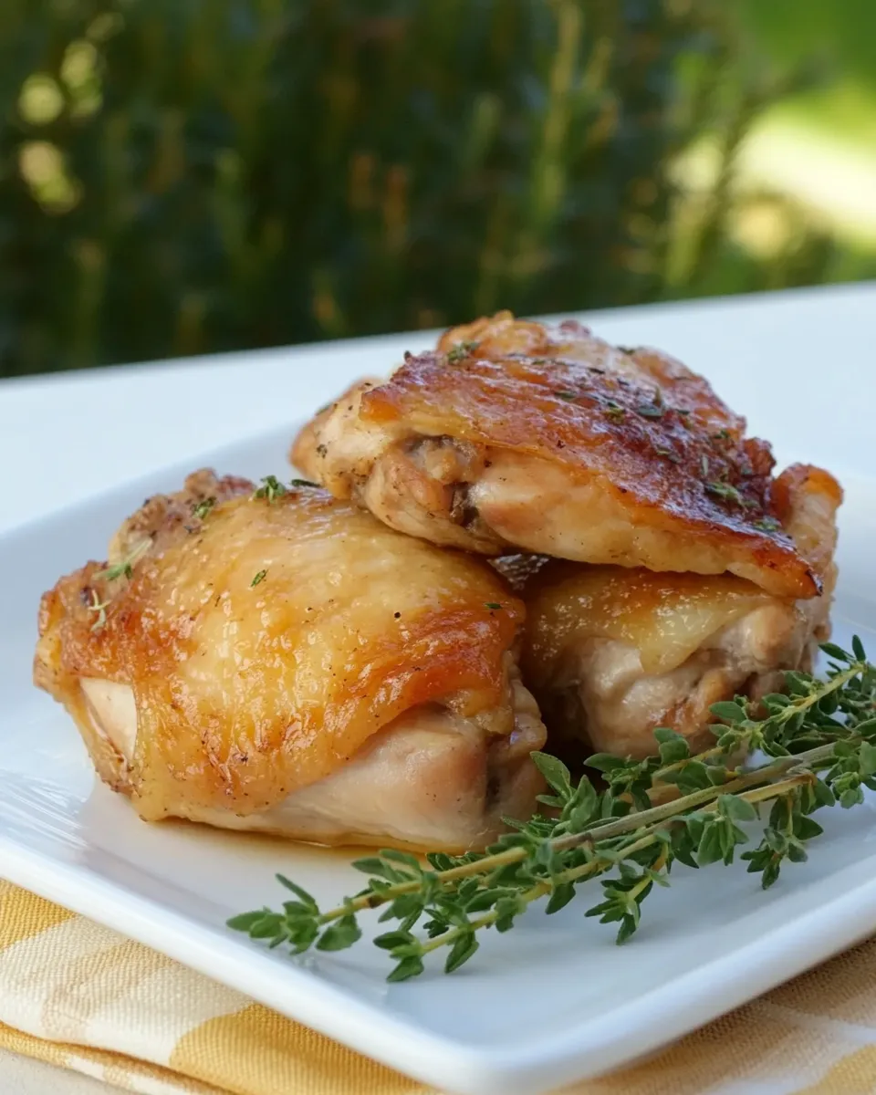 Savory Keto Chicken Thighs recipe photo