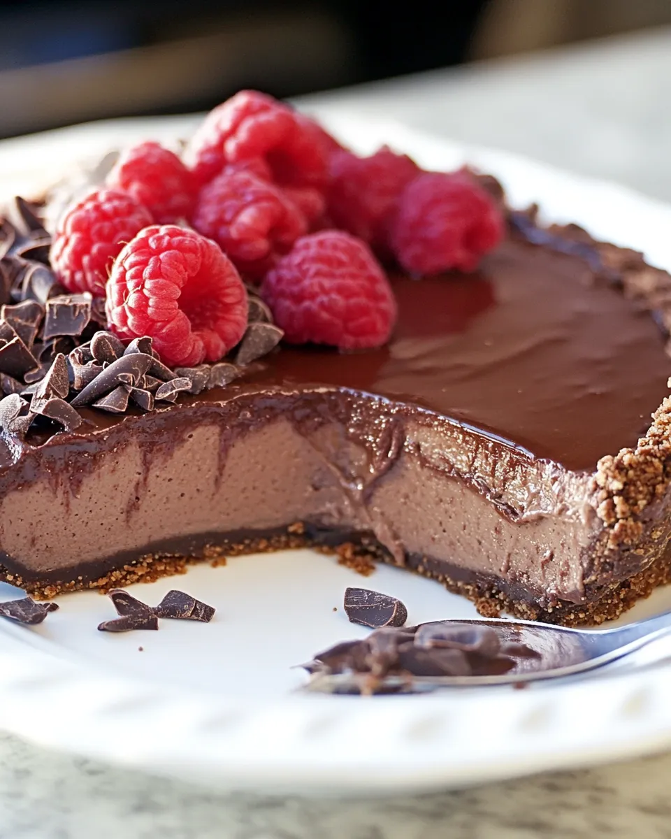 Easy Keto Chocolate Pie recipe photo