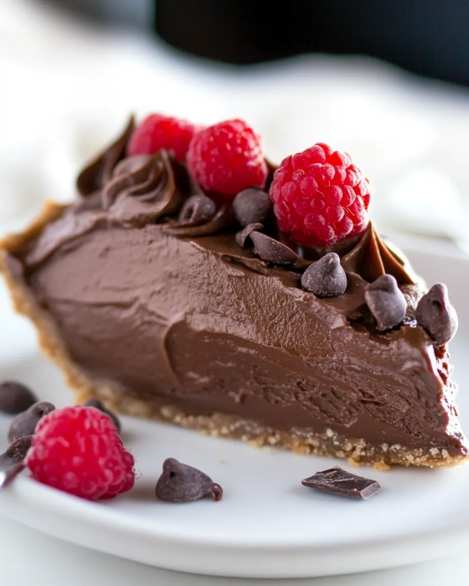 Delicious Keto Chocolate Pie shot