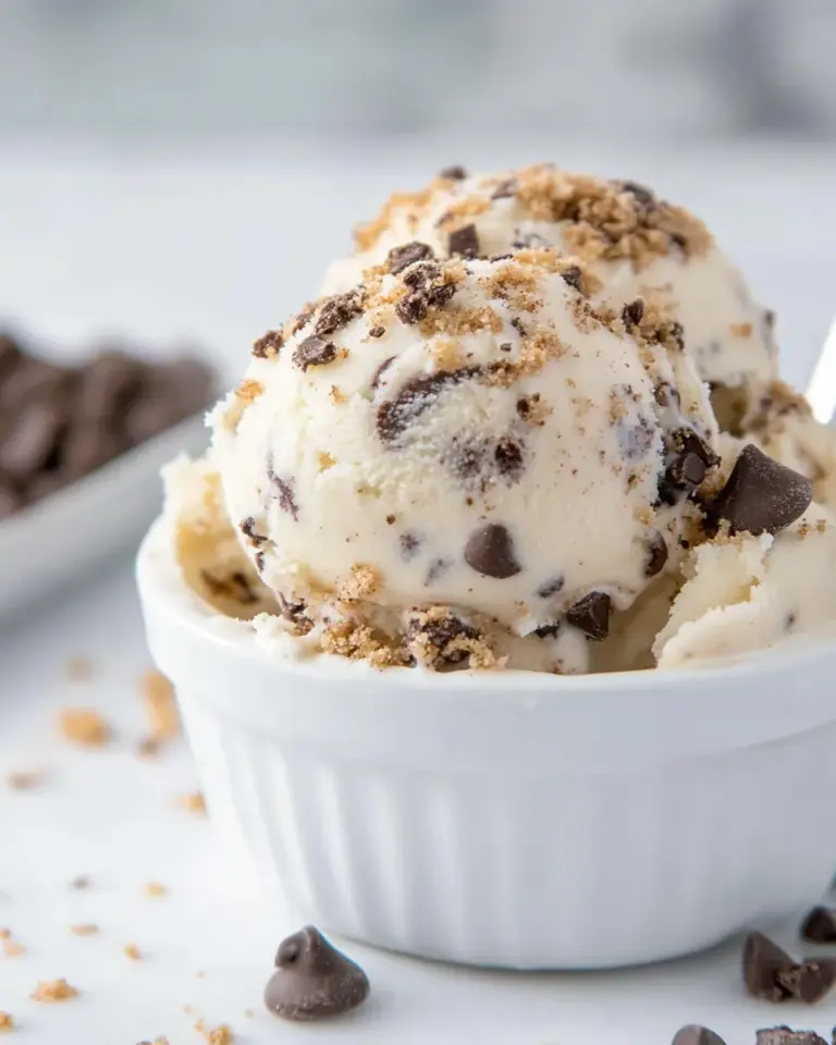 Homemade Keto Cookie Dough Ice Cream photo