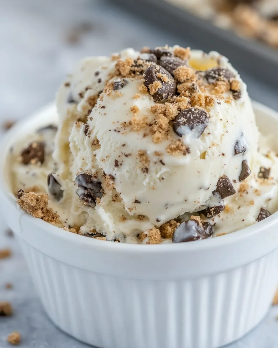 Easy Keto Cookie Dough Ice Cream recipe photo