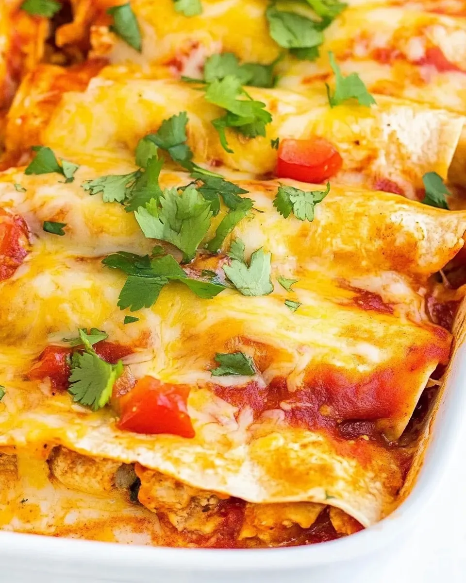 Delicious Keto Enchiladas shot