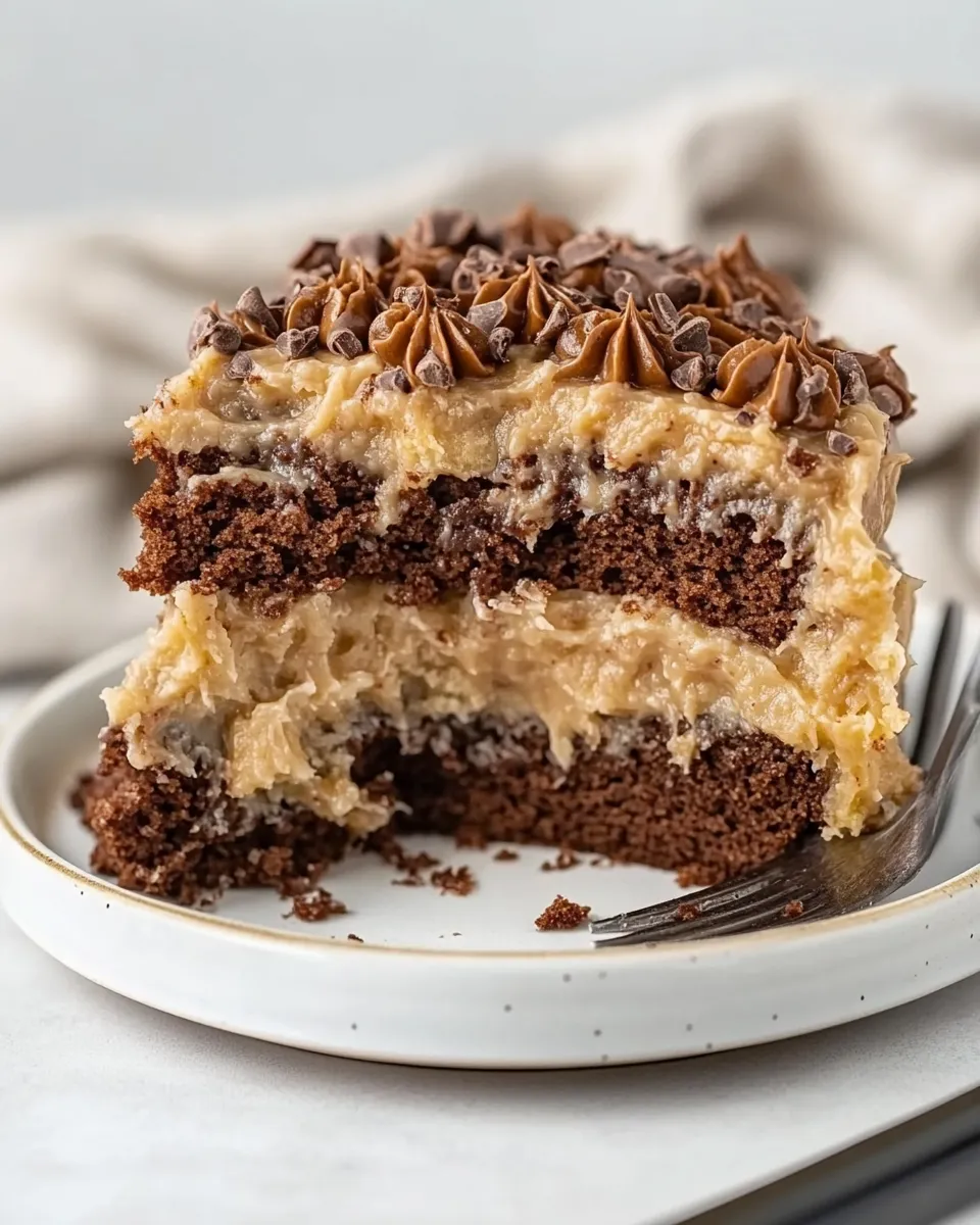 Classic Keto German Chocolate Cake recipe photo