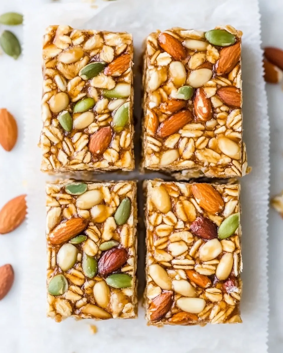 Healthy Keto Granola Bars shot