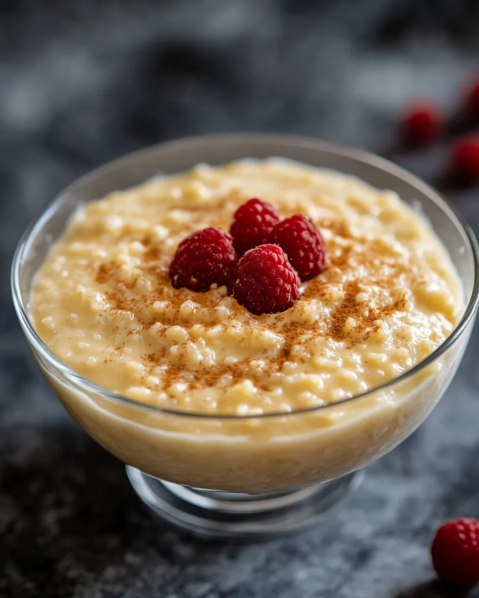 Delicious Keto Rice Pudding (Cauliflower, Low Carb) shot