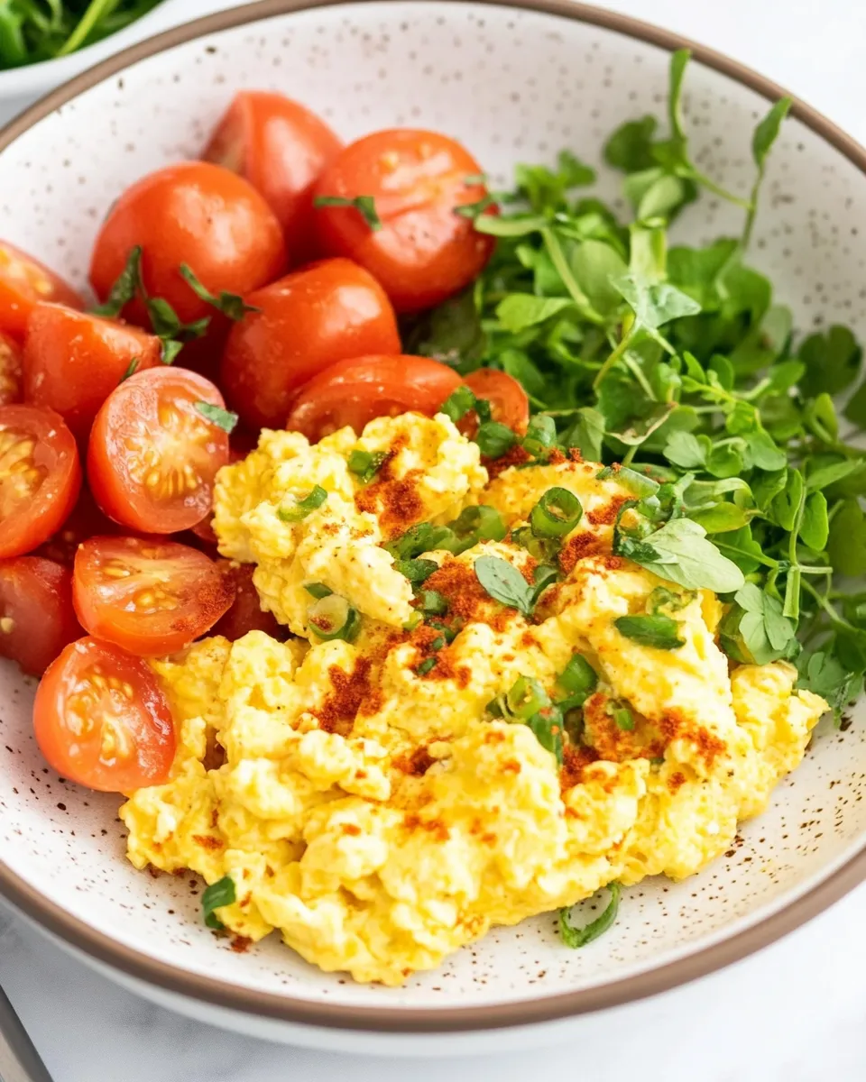 Homemade Keto Scrambled Eggs recipe photo