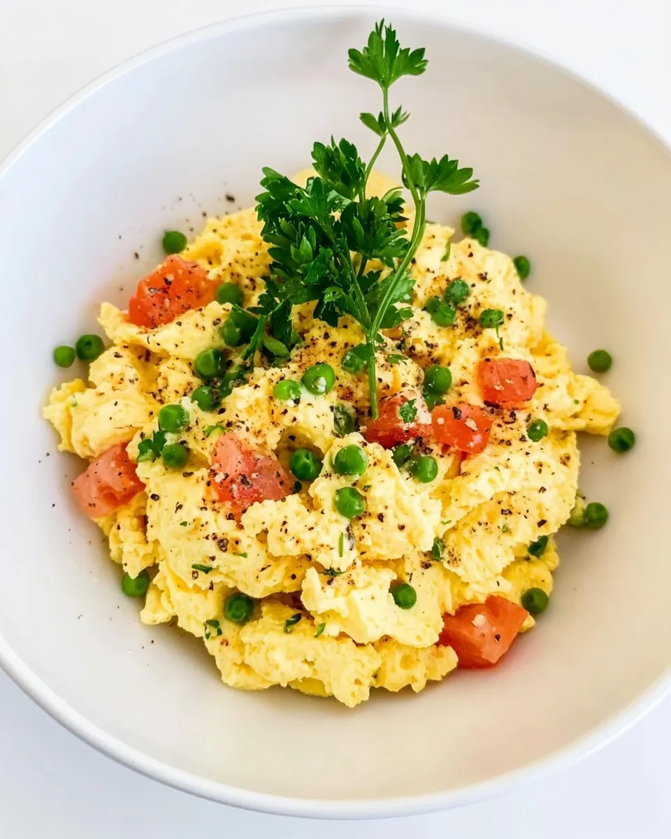 Quick Keto Scrambled Eggs shot