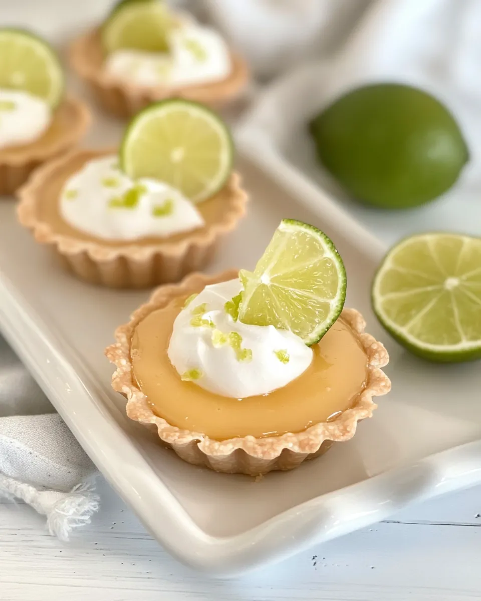 Delicious Key Lime Tartlets shot