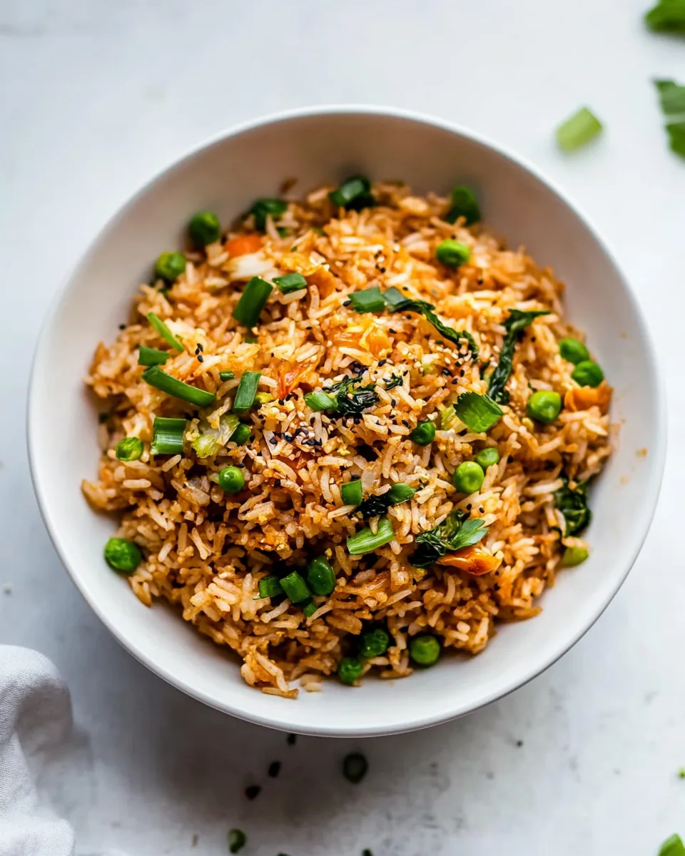 Delicious Kimchi Fried Rice shot