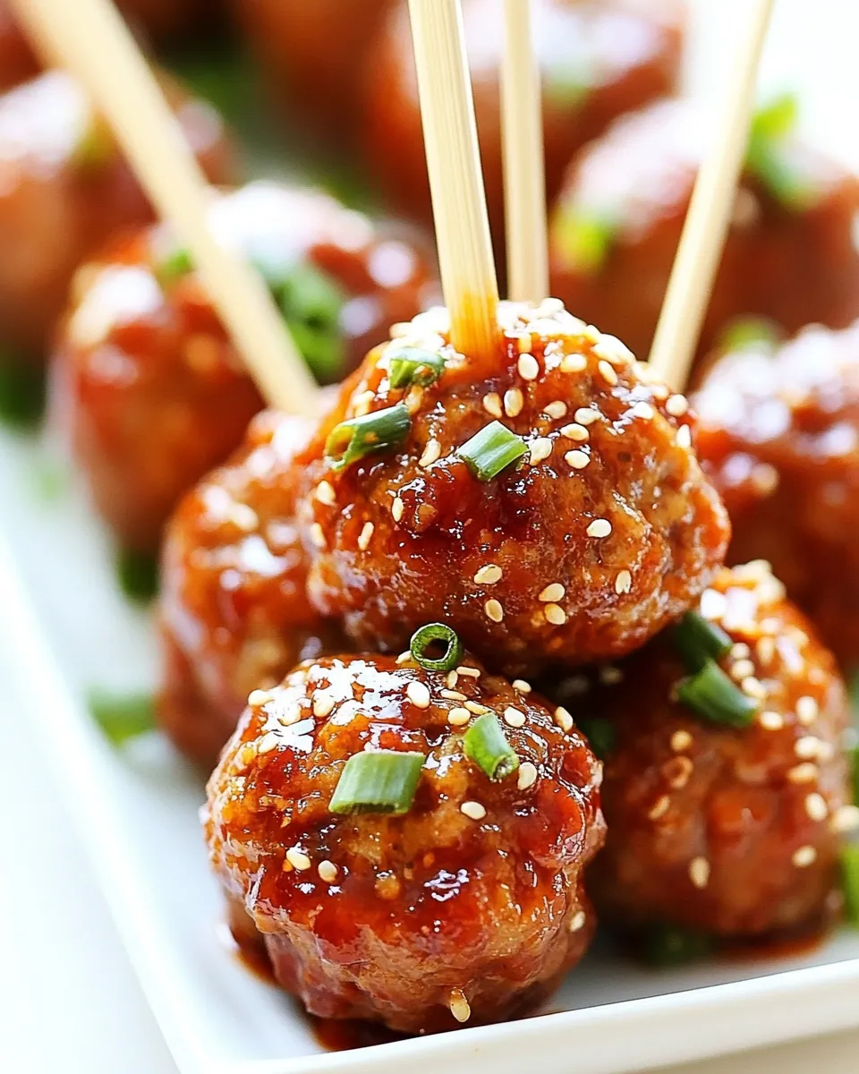 Delicious Korean-Inspired Turkey Gochujang Meatballs image