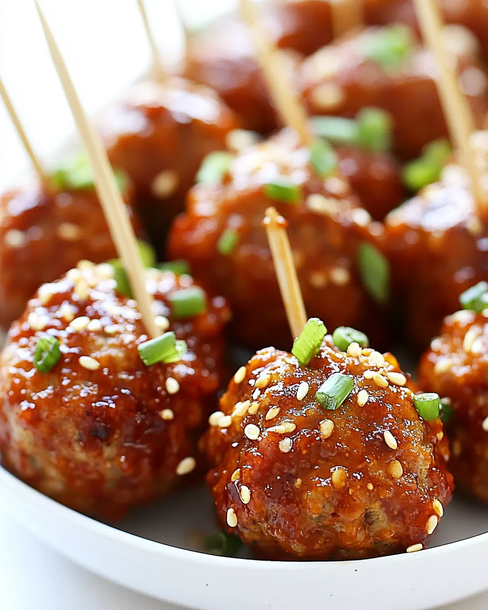 Easy Korean-Inspired Turkey Gochujang Meatballs recipe photo
