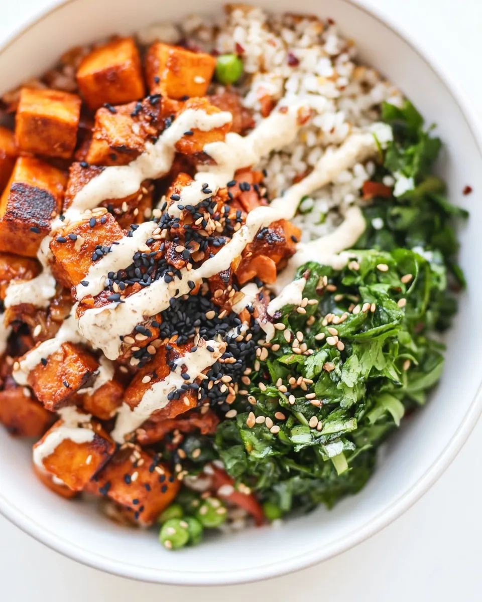 Homemade Korean-Inspired Vegan Buddha Bowl photo