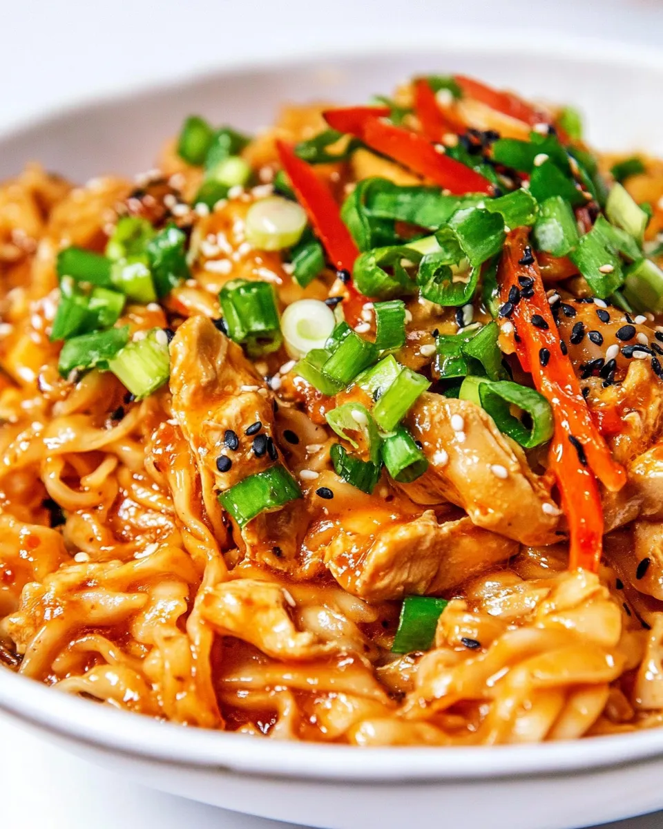Easy Kung Pao Chicken Noodles recipe photo