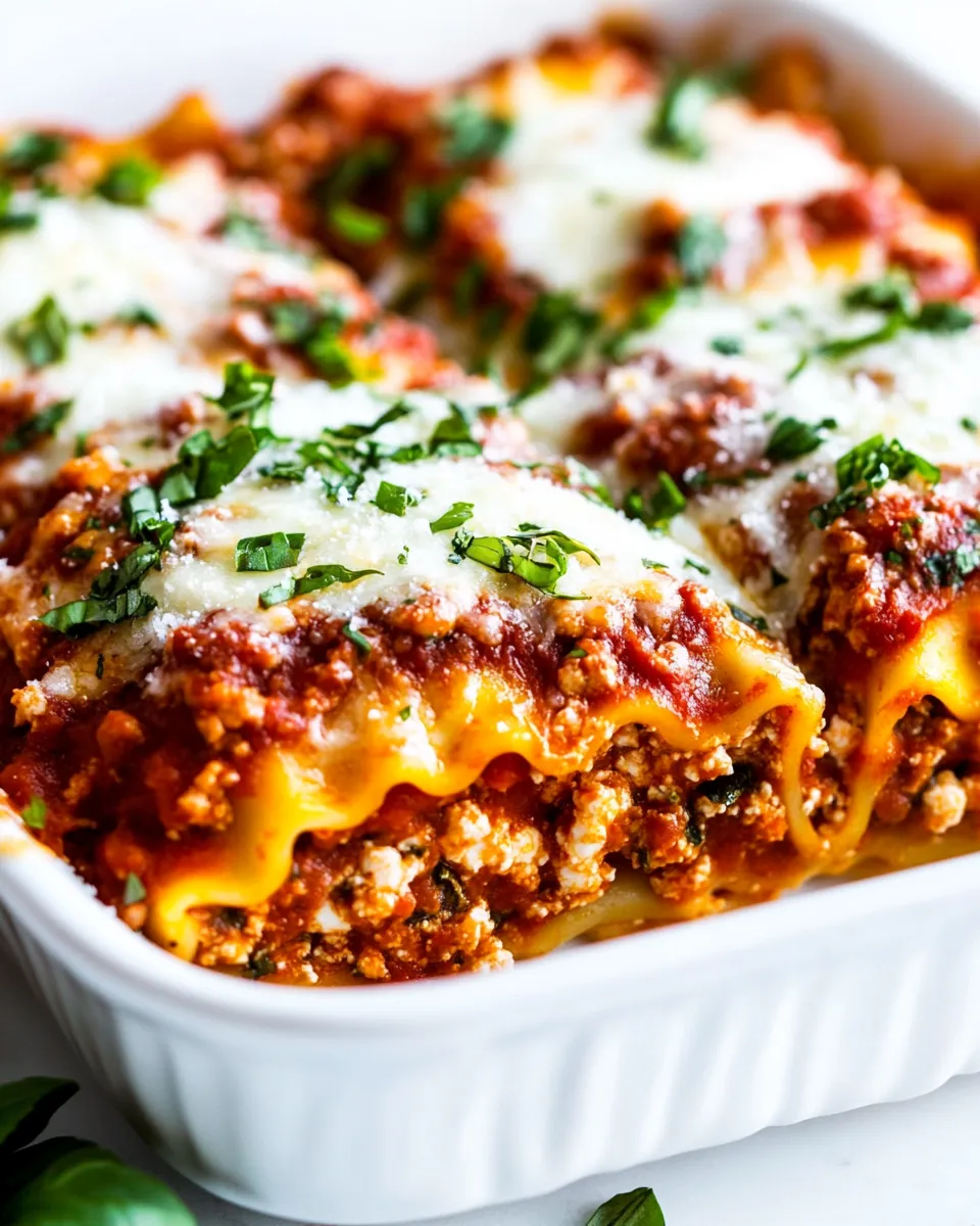 Homemade Lasagna Roll Ups With Cottage Cheese photo