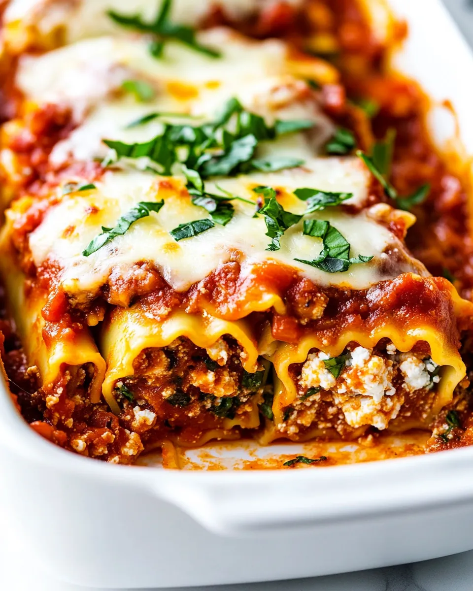 Classic Lasagna Roll Ups With Cottage Cheese image