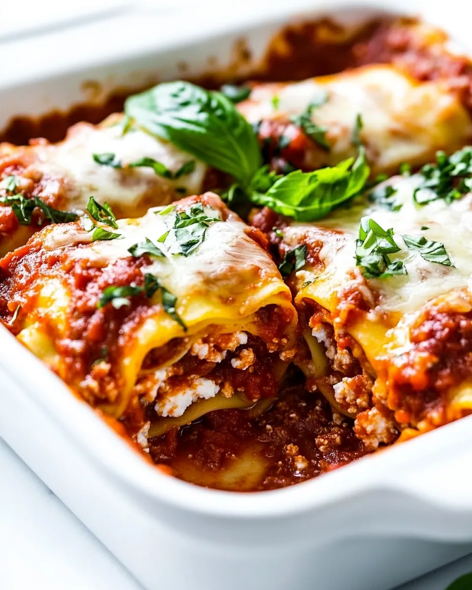 Easy Lasagna Roll Ups With Cottage Cheese recipe photo