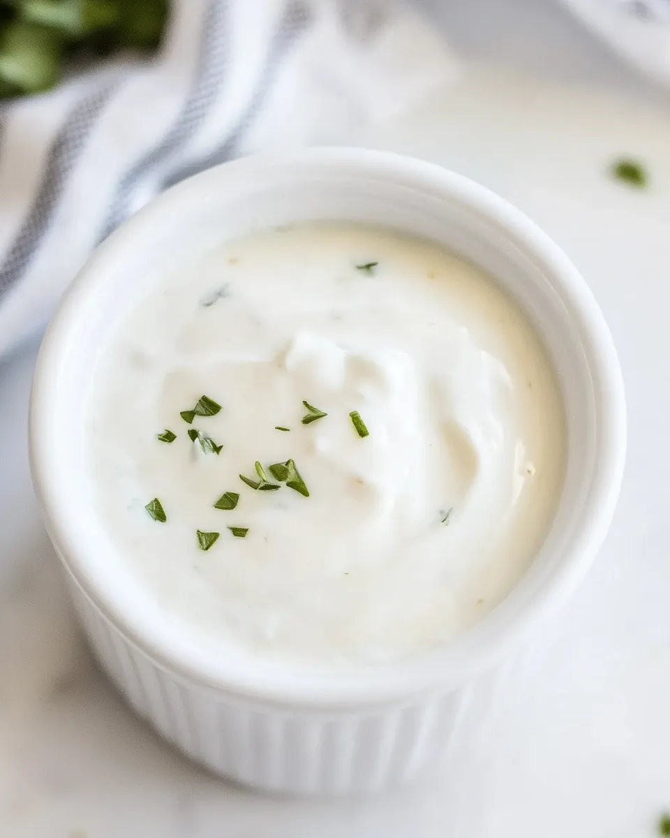 Classic Lebanese Garlic Yogurt Sauce Recipe (Labanieh) image