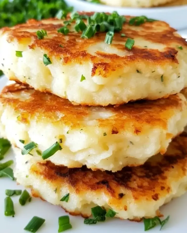 Homemade Leftover Mashed Potato Cheddar Ranch Cakes photo