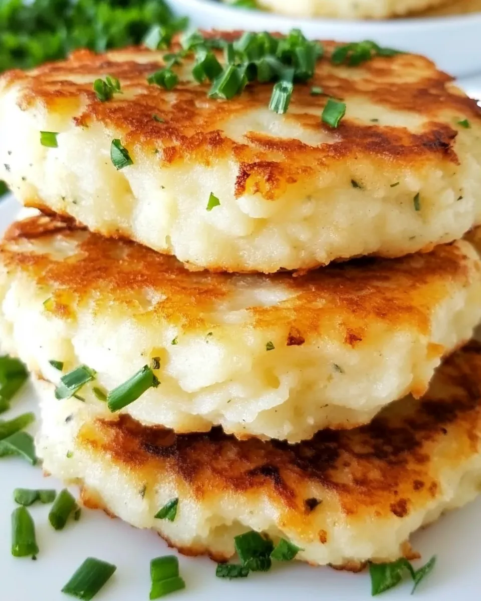 Homemade Leftover Mashed Potato Cheddar Ranch Cakes photo