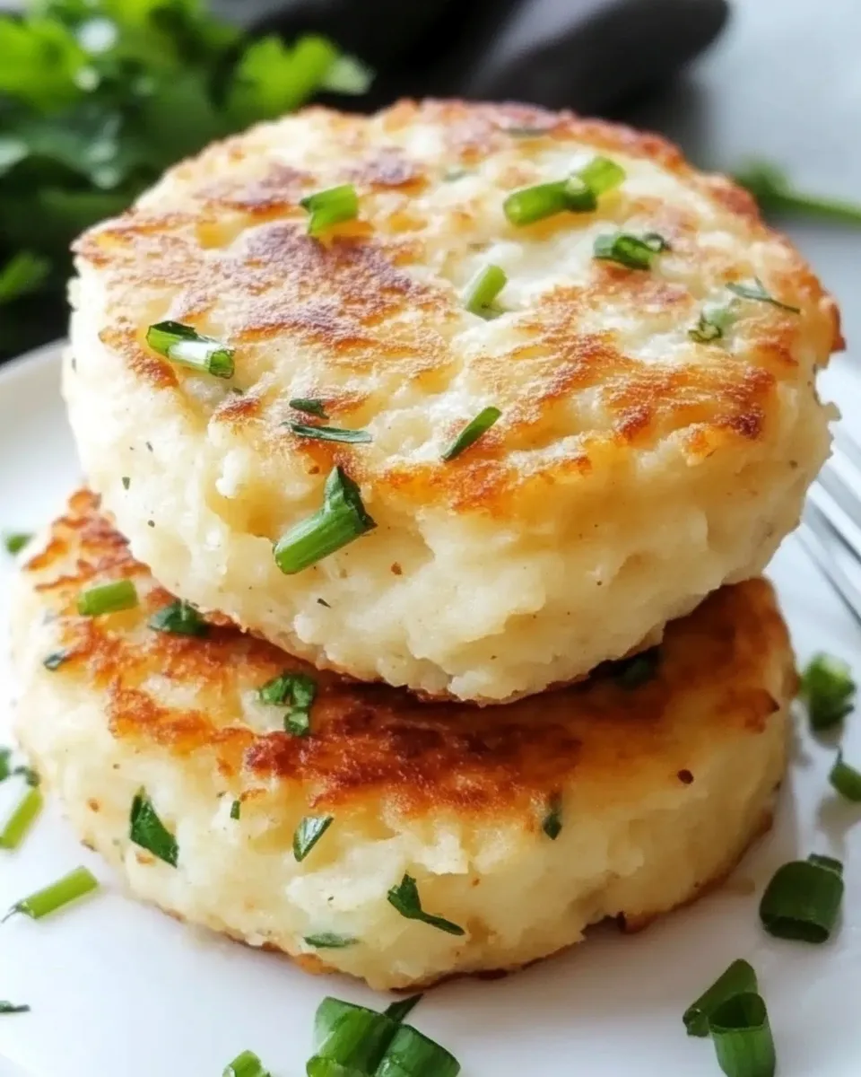 Delicious Leftover Mashed Potato Cheddar Ranch Cakes image
