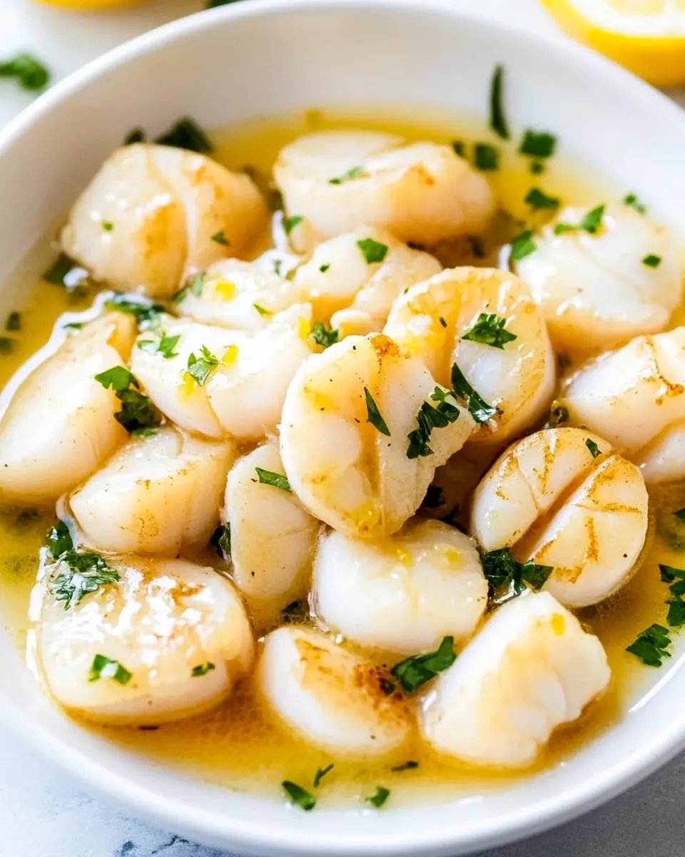 Delicious Lemon Butter Sauteed Scallops image