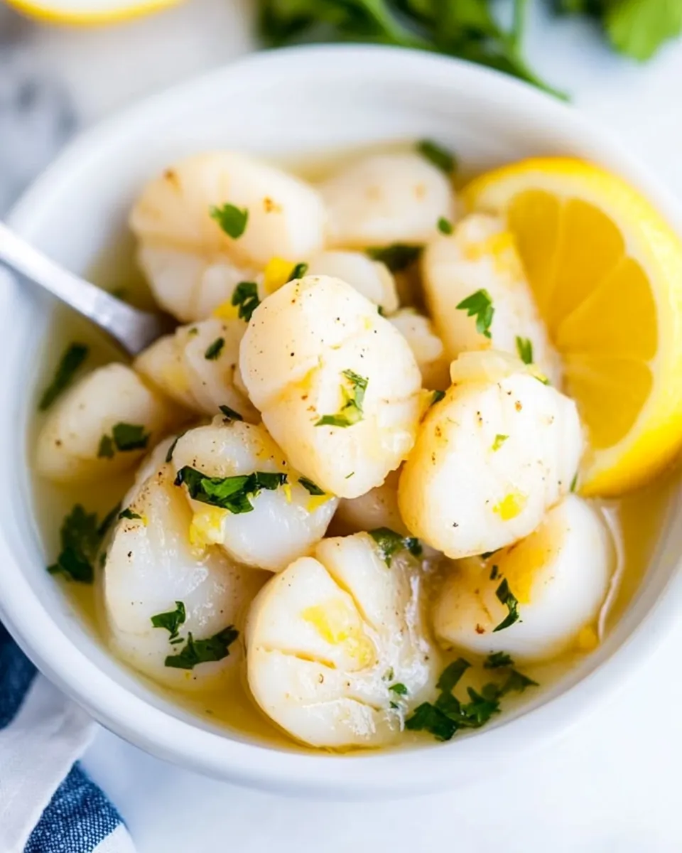 Classic Lemon Butter Sauteed Scallops recipe photo
