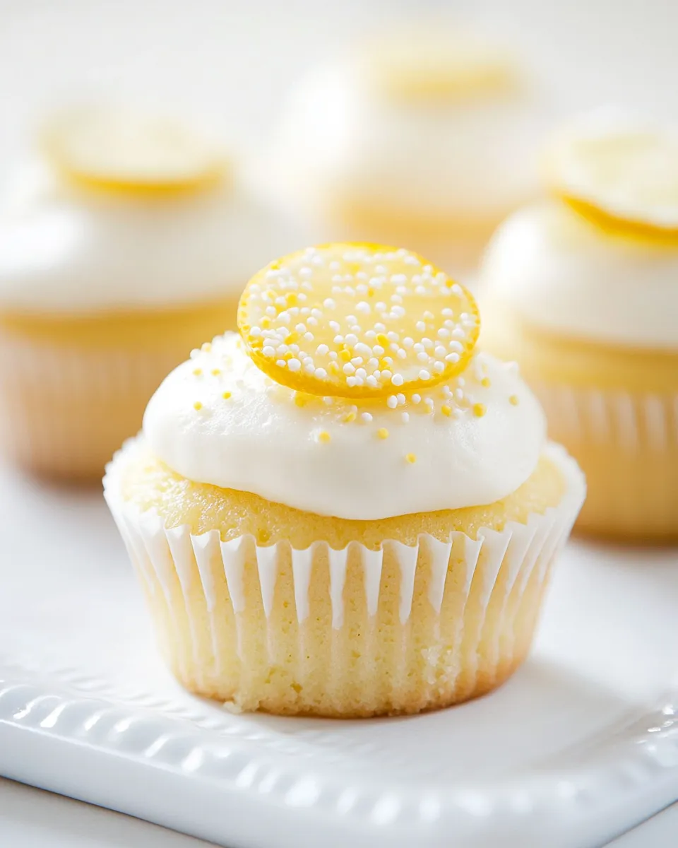 Homemade Lemon Buttermilk Cupcakes photo