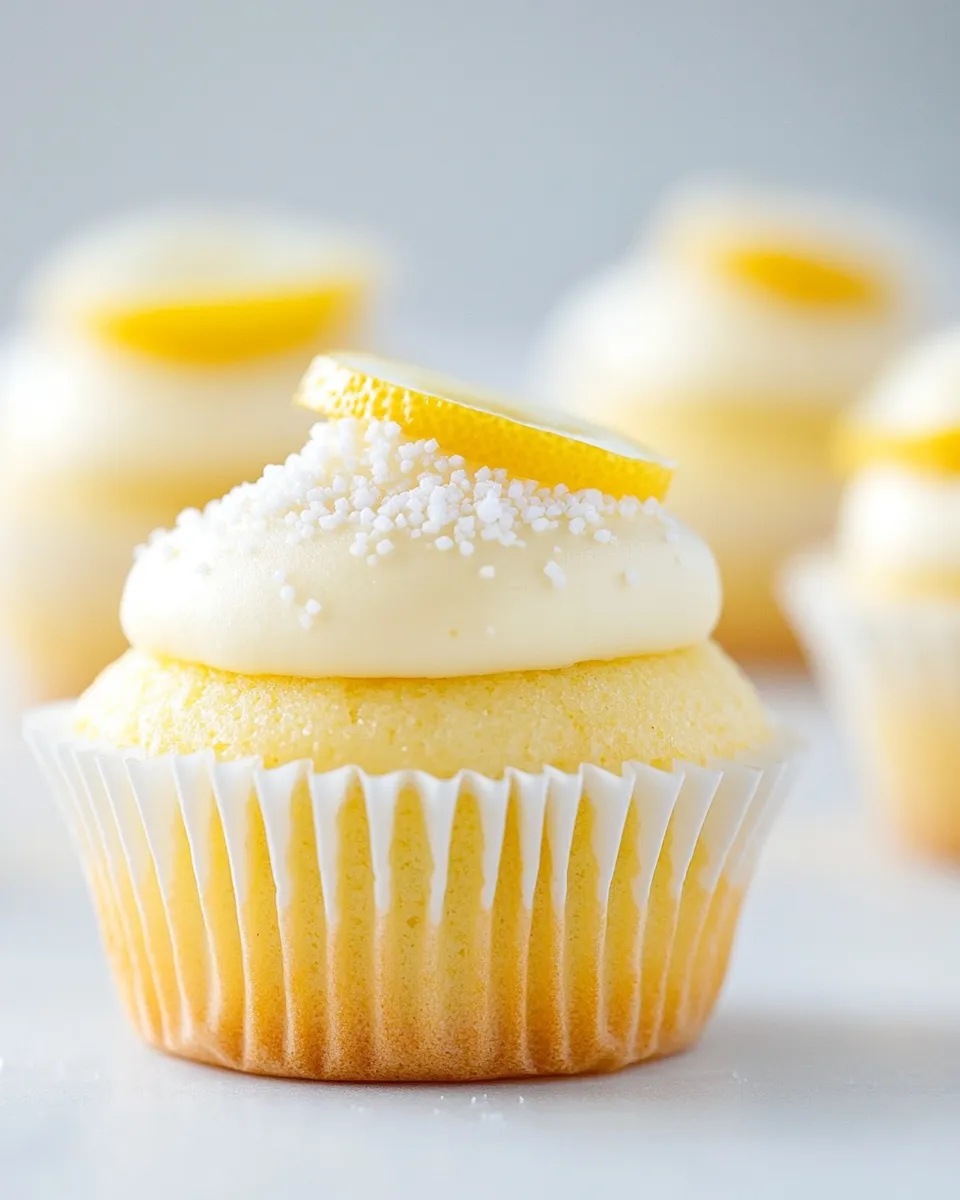 Easy Lemon Buttermilk Cupcakes recipe photo