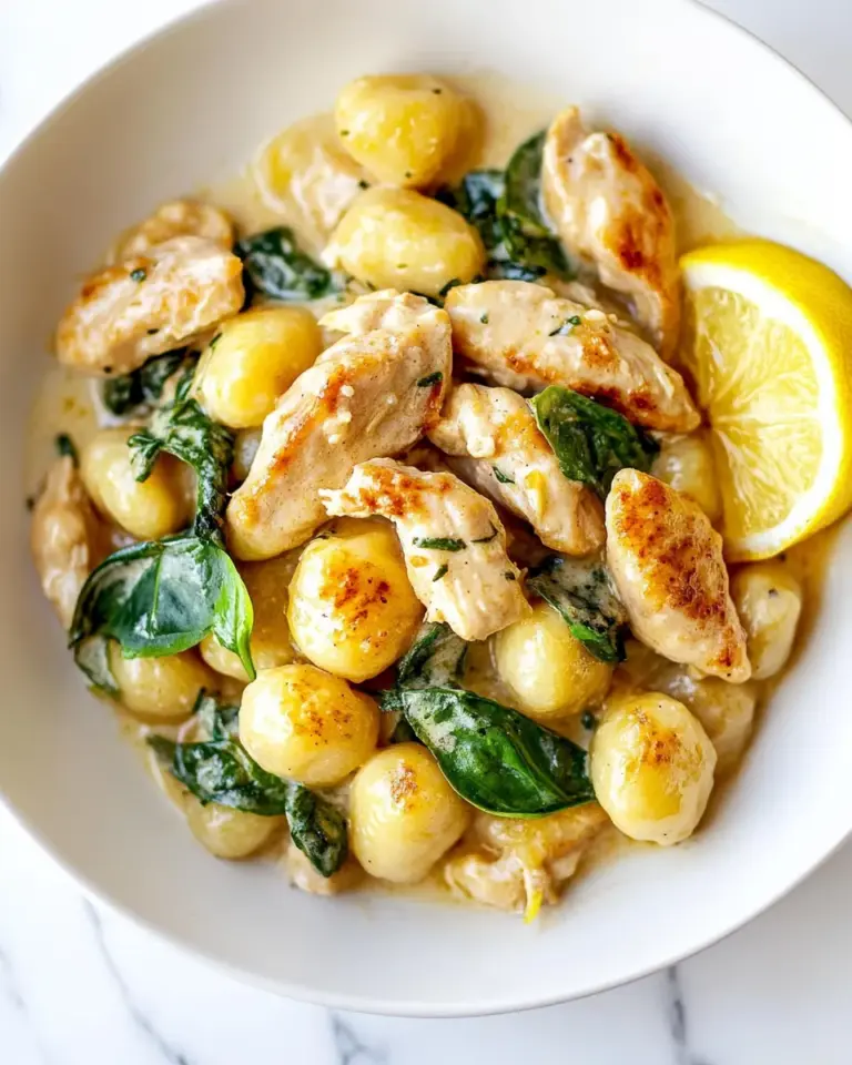 Homemade Lemon Chicken Gnocchi photo
