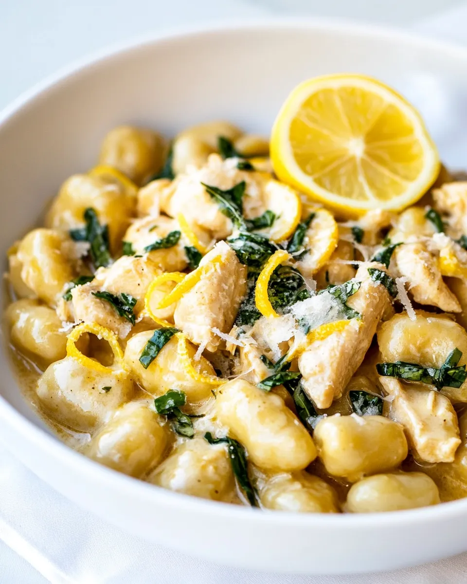 Easy Lemon Chicken Gnocchi recipe photo