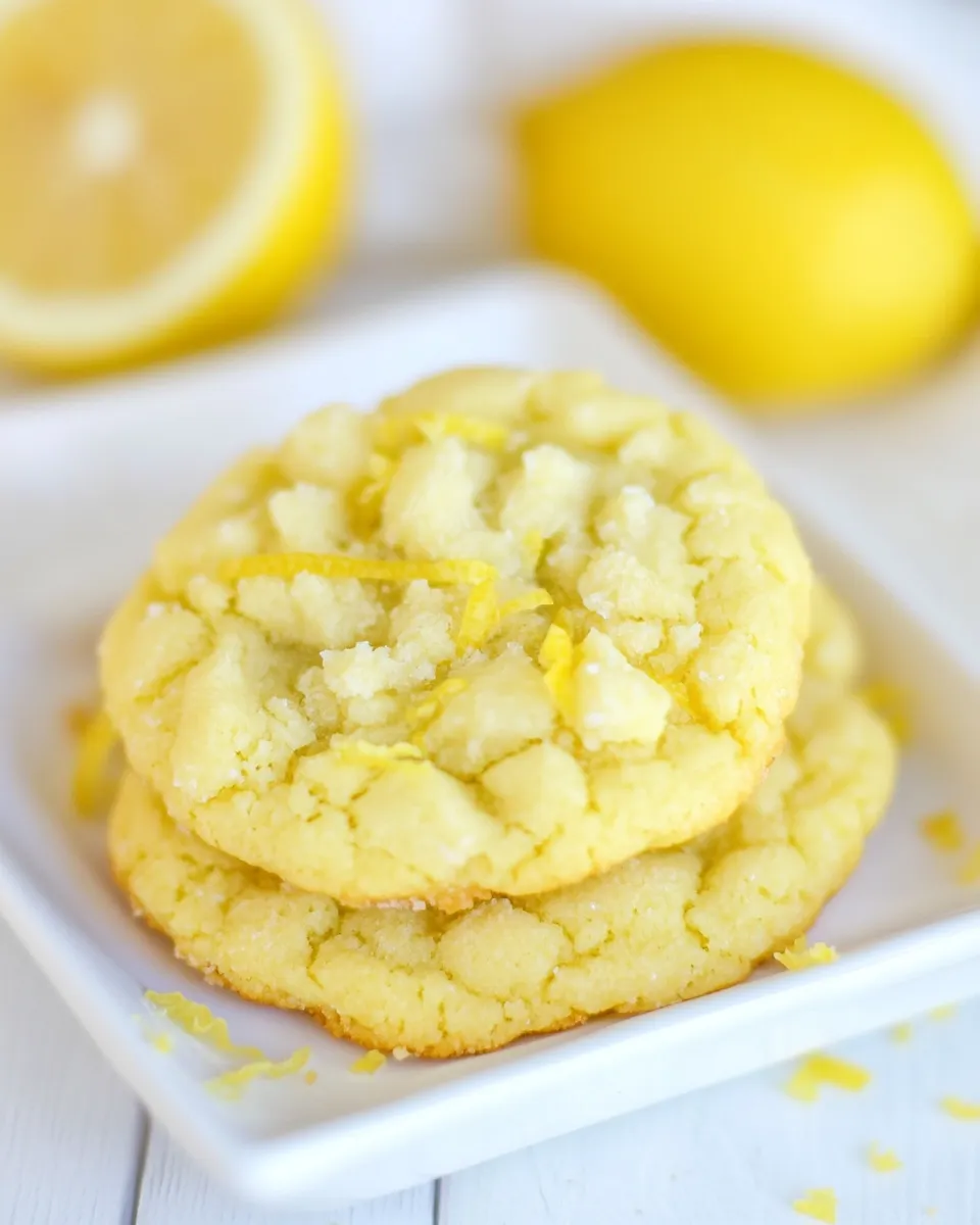 Easy Lemon Cookie Recipe shot