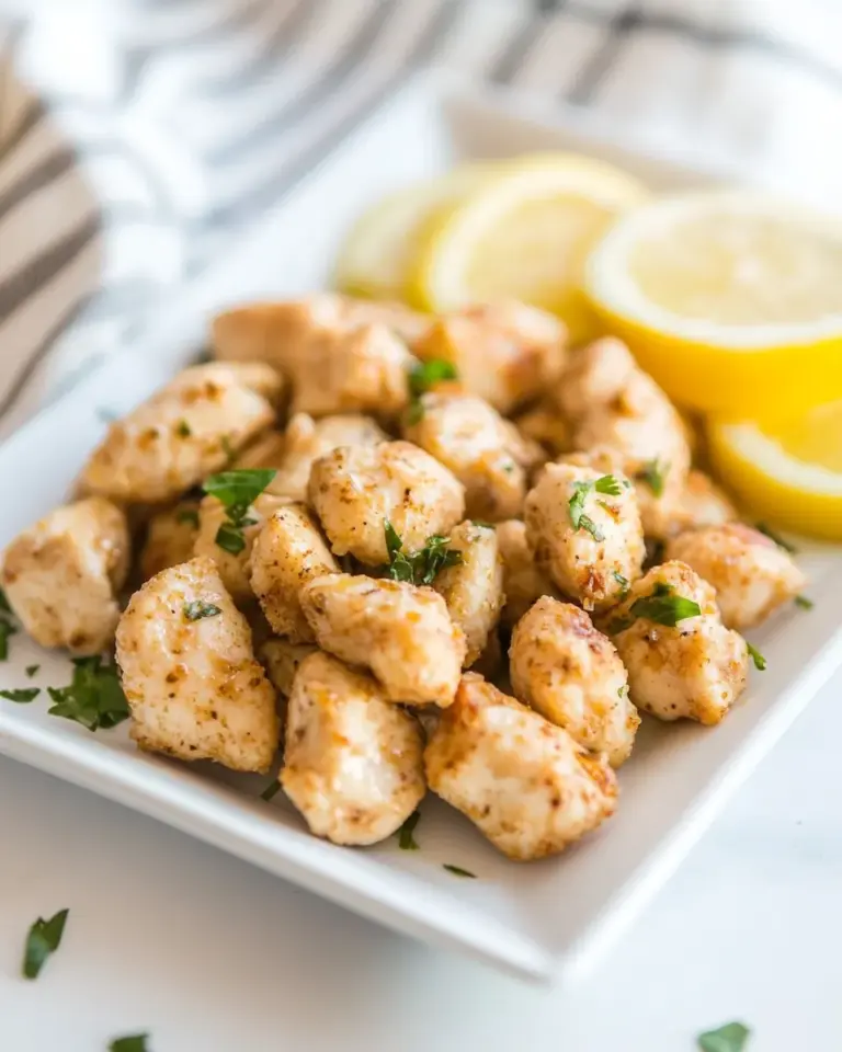 Easy Lemon Garlic Chicken Bites photo