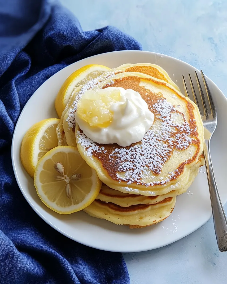 Homemade Lemon Pancakes recipe photo