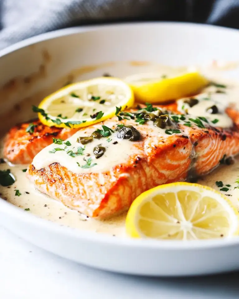 Homemade Lemon Salmon Piccata photo