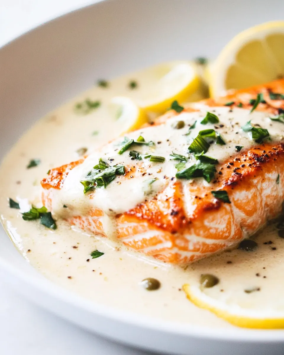 Easy Lemon Salmon Piccata recipe photo