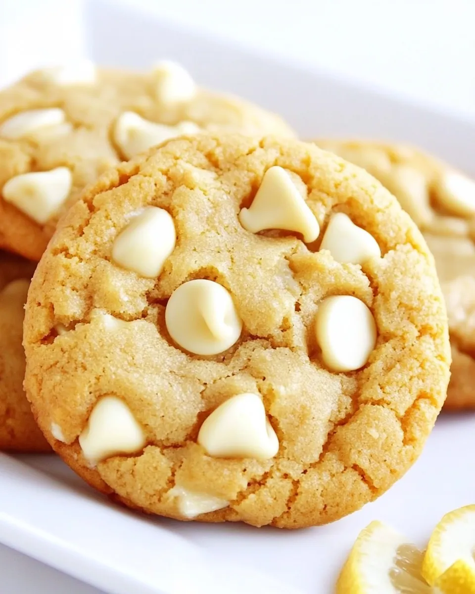 Homemade Lemon White Chocolate Chip Cookies Recipe photo