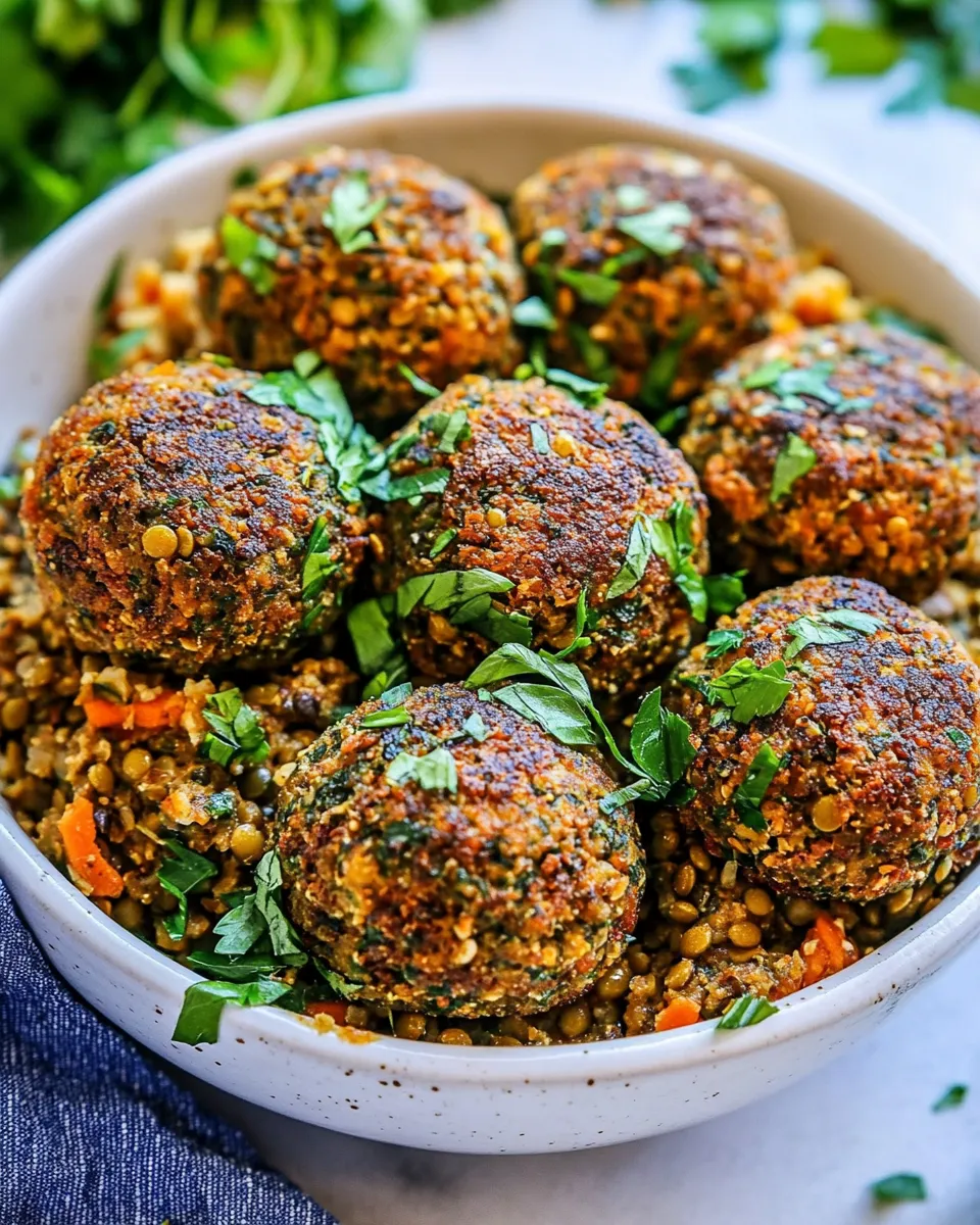 Homemade Lentil Meatballs photo