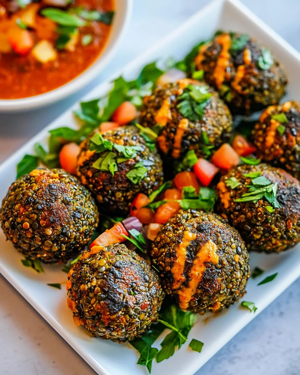 Easy Lentil Meatballs recipe photo