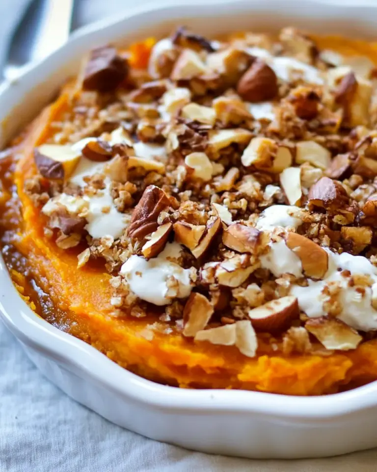 Fresh Lightened-Up Sweet Potato Casserole. recipe image