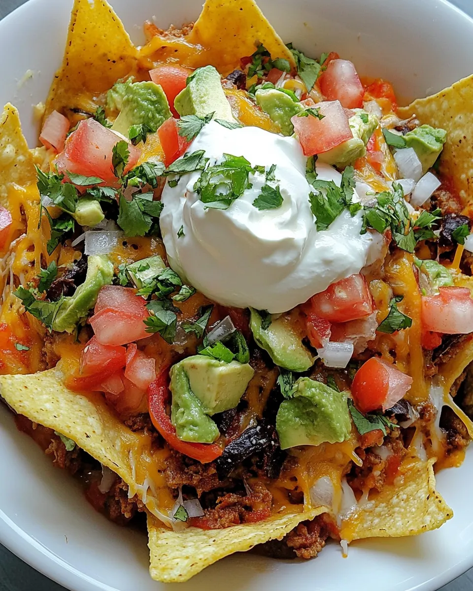 Classic Loaded Baked Nachos The Healthy Way! image