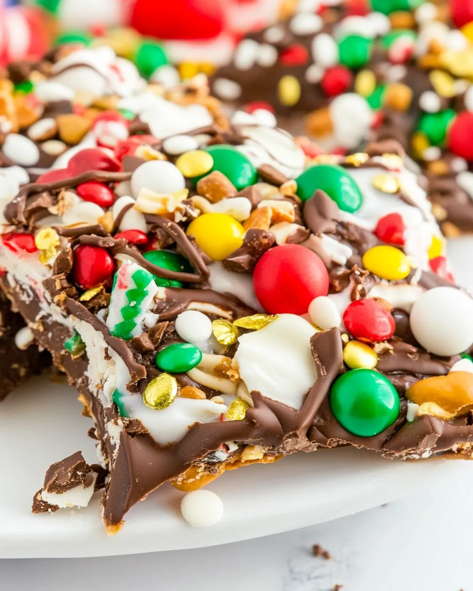 Homemade Loaded Christmas Bark photo