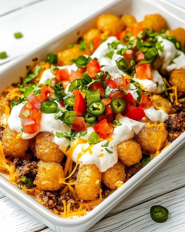 Homemade Loaded Tater Tots (Totchos) recipe photo