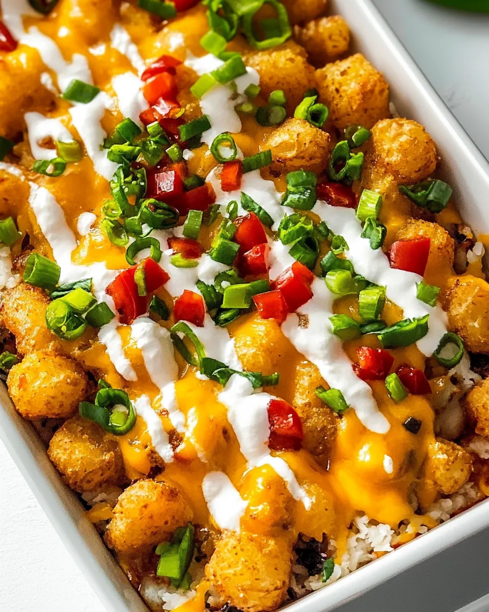 Classic Loaded Tater Tots (Totchos) dish photo