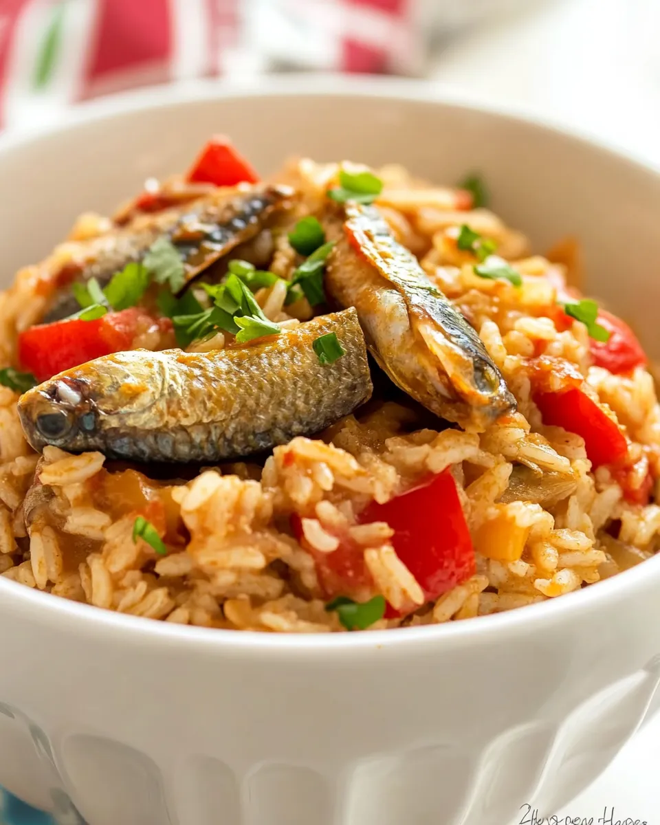 Easy Locrio de Pica-Pica (Rice and Spicy Sardines) recipe photo