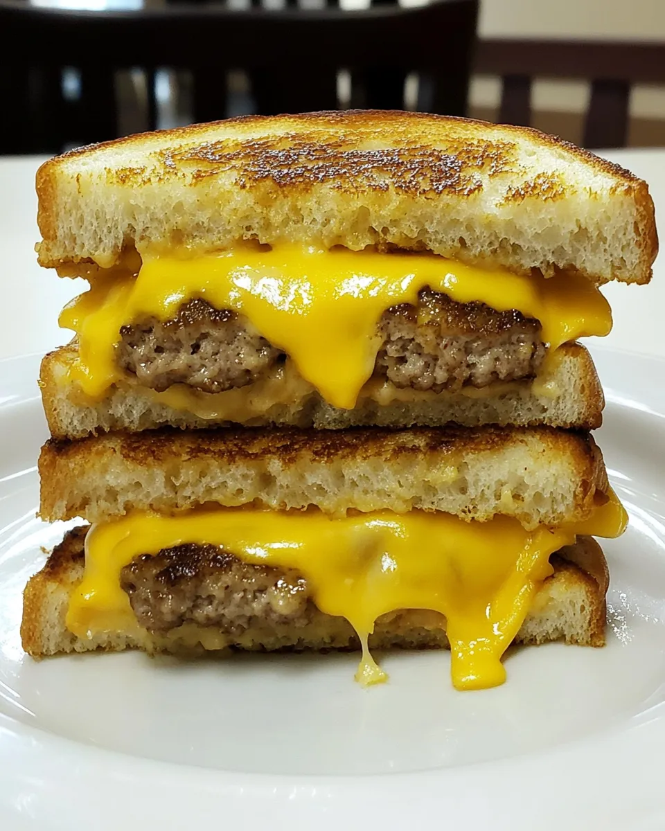 Delicious Logan County Hamburgers (aka: Hamburger Grilled Cheese) dish photo