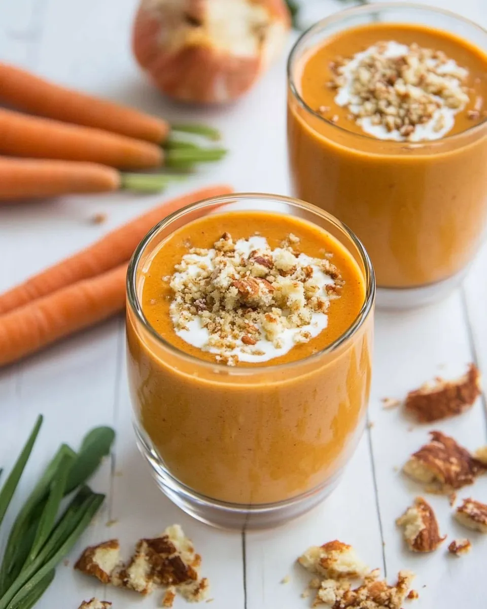 Homemade Low-Carb Carrot Cake Smoothie photo